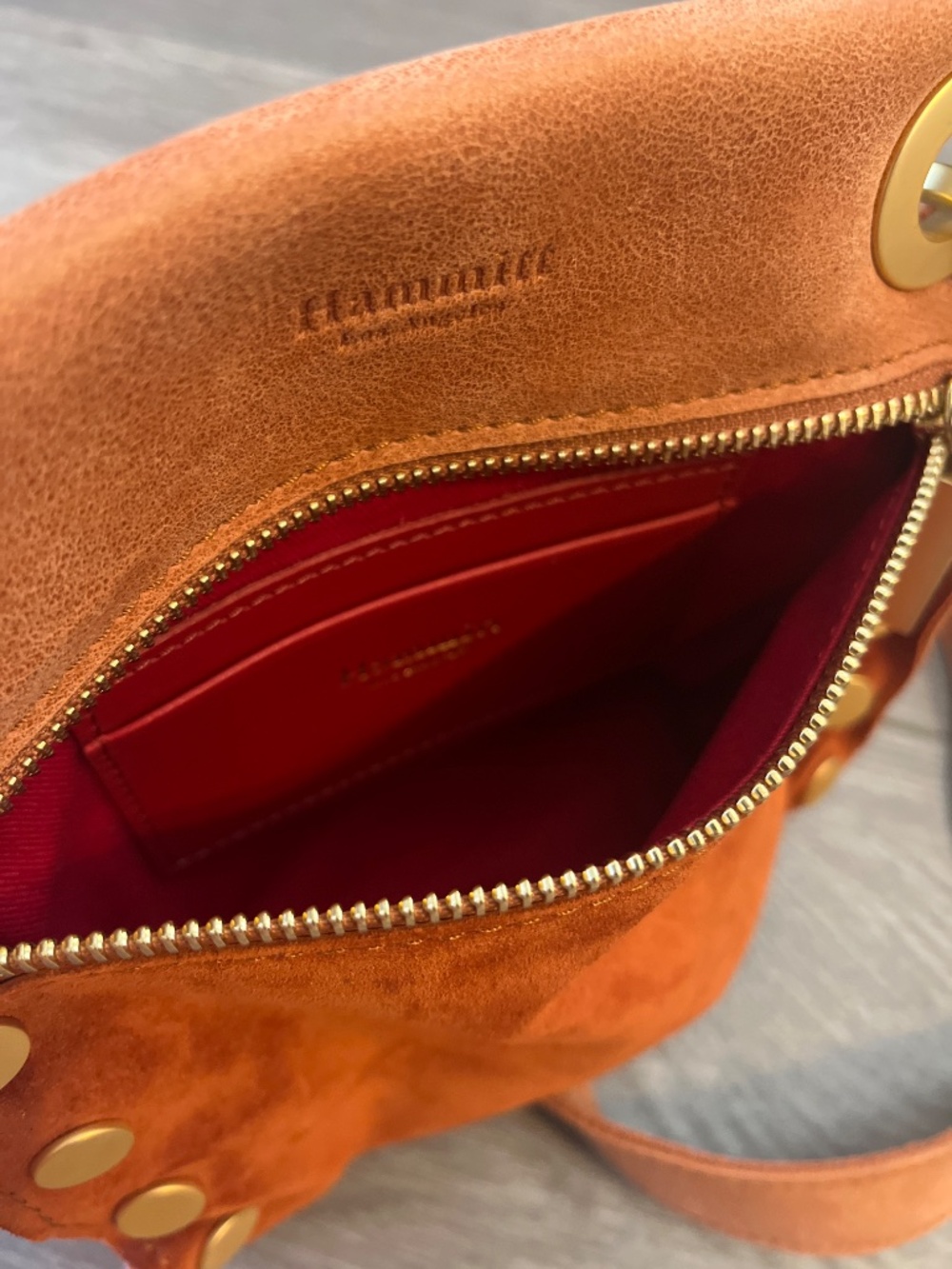 Hammitt Crossbody Bag in Rust Brown with Gold Hardware - Picture 5 of 5